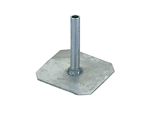 Alu Square Earth Plate With Alu Pipe