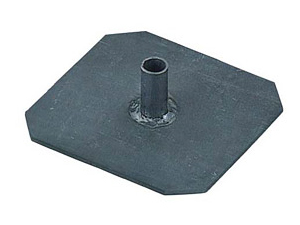 Lead Square Earth Plate With Lead Pipe